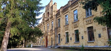 Kiev, Ukrayna 6 Temmuz 2021: Ukrayna Ulusal Teknik Üniversitesi 'nin inşaatı - Kiev Politeknik Enstitüsü adını Kiev şehrinde Sikorsky' den almıştır.
