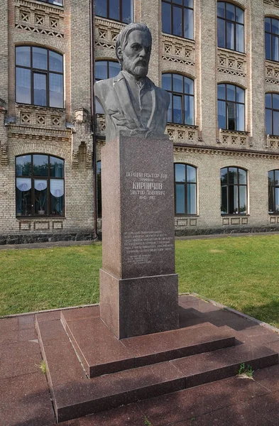 Kiev Oekraïne Juli 2021 Monument Kirpichev Viktor Lvovitsj Eerste Rector — Stockfoto