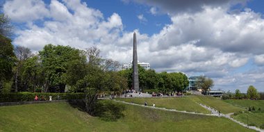 Kiev, Ukrayna 9 Mayıs 2021: Kiev şehrindeki 