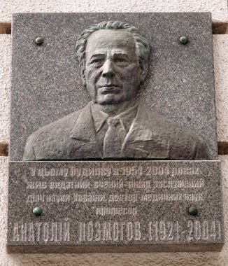 Kiev, Ukrayna 10 Haziran 2021: Anatoly Ivanovich Pozmogov Ukraynalı radyolog, radyolog ve onkolojist, Tıp Bilimleri Doktoru, Profesör, Ukrayna SSR Onurlu Bilimadamı
