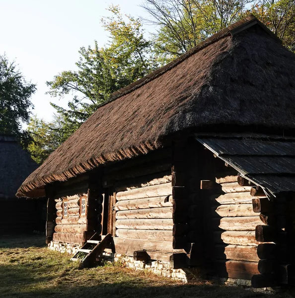 Kiev Ucrânia Setembro 2021 Antigas Cabanas Ucranianas Museu Nacional Arquitetura — Fotografia de Stock