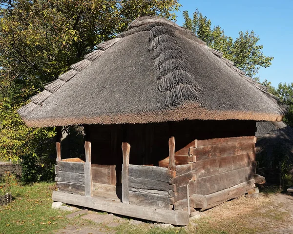 Kiev Ucrania Septiembre 2021 Antiguas Chozas Ucranianas Museo Nacional Arquitectura — Foto de Stock