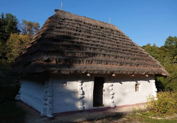 Kiev Ucrânia Setembro 2021 Antigas Cabanas Ucranianas Museu Nacional Arquitetura — Fotografia de Stock