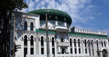 Odessa, Ukrayna 20 Temmuz 2021: AL-Salam Camii ve Arap Kültür Merkezi Odessa şehrinde kurulmuştur.