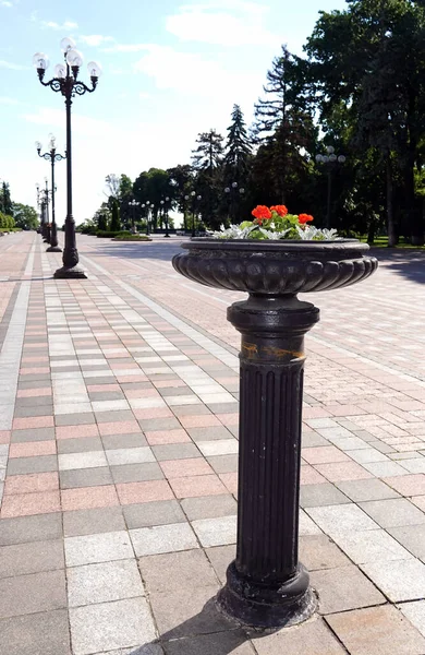 Kiev Ukraine June 2021 Retro Style Lighting Lanterns City Kiev — Stock Photo, Image