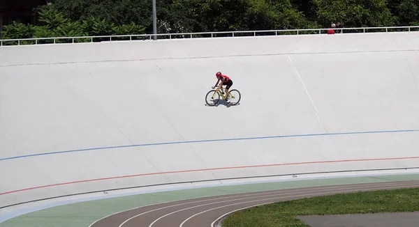 Kiev Ukraine Juin 2021 Piste Cyclable Sportive Avec Cyclistes Équitation — Photo