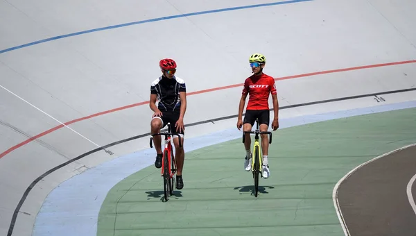 Kiev Ucrânia Junho 2021 Ciclismo Esportivo Com Ciclistas — Fotografia de Stock