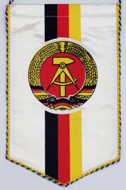 Kiev, Ukrayna 10 Ağustos 2021: Dünya hentbol takımlarının spor flamaları