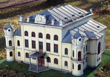 Kiev, Ukrayna 11 Kasım 2021: Minyatürler Müzesi - Kiev Filarmoni Binası