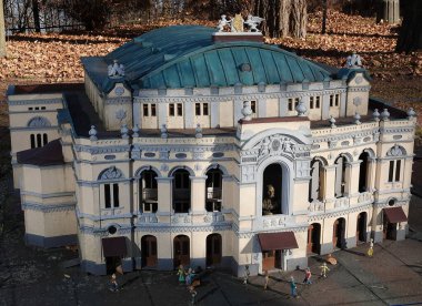Kiev, Ukrayna 11 Kasım 2021: Minyatürler Müzesi - Kiev 'deki Opera ve Bale Tiyatrosu