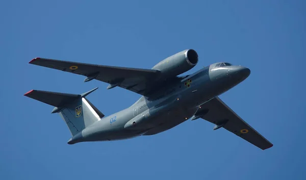 Kiev Ucrania Agosto 2021 Aviones Celebración Años Independencia Ucrania Cielo — Foto de Stock