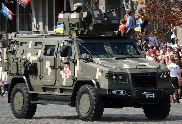 Kiev Ucrânia Agosto 2021 Veículo Blindado 2M1 Celebração Anos Independência — Fotografia de Stock