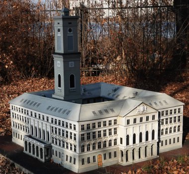 Kyiv, Ukrayna 11 Kasım 2021: Lviv Belediyesi - Kyiv Minyatürler Müzesi