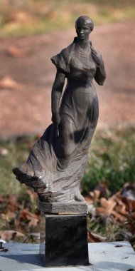 Kyiv, Ukrayna 24 Ekim 2021: Ukrayna halkının yazarı, şairi Lesya Ukrayna - Kyiv 'deki minyatür müzesi