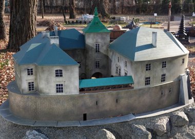 Kyiv, Ukrayna 11 Kasım 2021: Olesko Şatosu Lviv Bölgesi - Kyiv 'deki minyatür müzesi