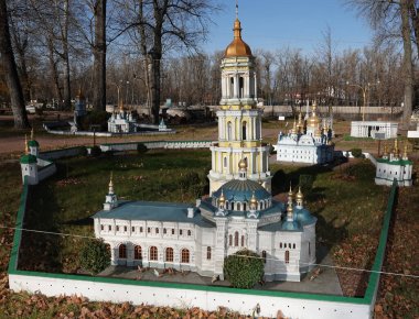 Kyiv, Ukrayna 11 Kasım 2021: Kiev - Kyiv 'deki Pechersk Lavra bölgesi - Kyiv' deki minyatür müzesi