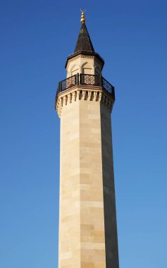 Kyiv, Ukrayna 16 Kasım 2021: Kyiv şehrinin merkezinde büyük ve güzel bir Ar-Rahma camii