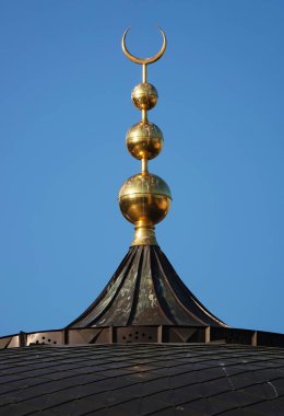 Kyiv, Ukrayna 16 Kasım 2021: Kyiv şehrinin merkezinde büyük ve güzel bir Ar-Rahma camii