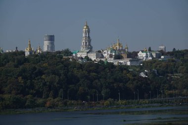 Kyiv, Ukrayna 2 Ekim 2021: Kiev-Pechersk Lavrası, Kievan Rusya 'sındaki ilk manastırlardan biridir.