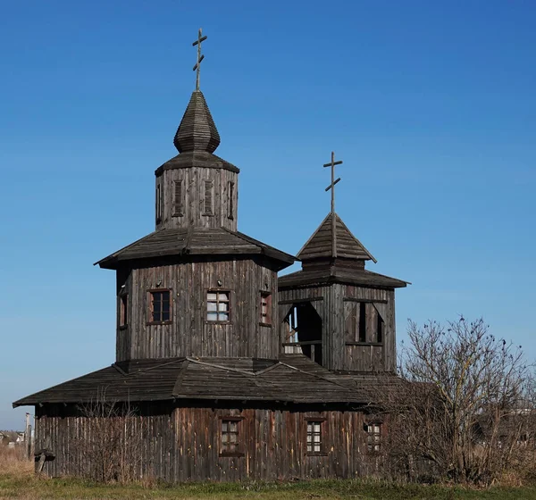 ウクライナキエフ2021年9月30日 オープンエア博物館古い木造教会 — ストック写真