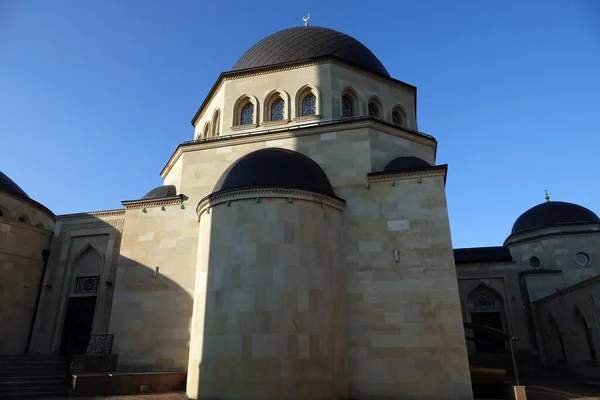 Kyiv Ukraine November 2021 Large Beautiful Rahma Mosque Center City — стоковое фото