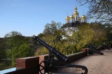 Chernihiv,  Ukraine October 7, 2021: Catherine Church in the city of Chernigov in the city of Chernigov Ukraine