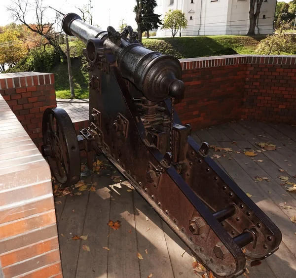 Chernihiv Ukraine October 2021 Alley Ancient Guns City Chernigov Ukraine — Foto de Stock