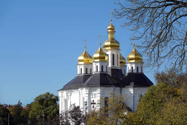 Chernihiv Ucraina Ottobre 2021 Chiesa Caterina Nella Città Chernigov Nella — Foto Stock