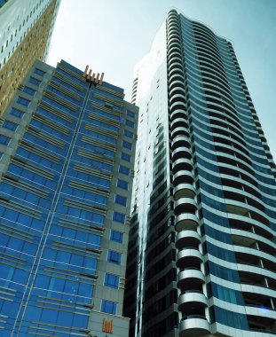 Sharjah, BAE 24 Şubat 2020: Sharjah şehir binaları ve caddeleri