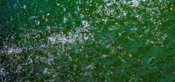 Háttér Háttérvíz Cseppek Esik Vízbe — Stock Fotó