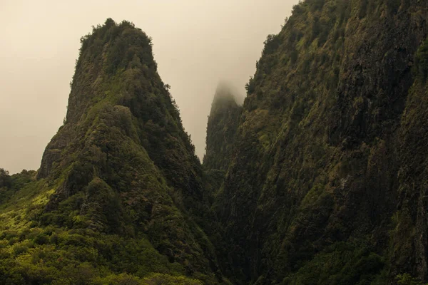 Panoramic landscape view from Iao Valley, Maui, Hawai. — стокове фото