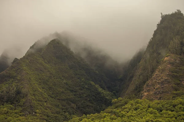 Panoramic landscape view from Iao Valley, Maui, Hawai. — Stock Photo, Image