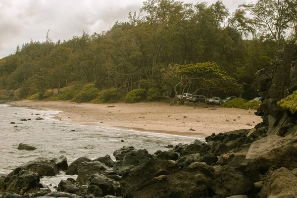 Panoramik manzara, batı yakasından sahil manzarası, Hawaii, Maui, 2022 — Stok fotoğraf