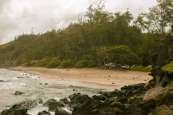Фабрегас, вид на пляж с западной стороны, Хавай, Мауи, 2022 год — стоковое фото