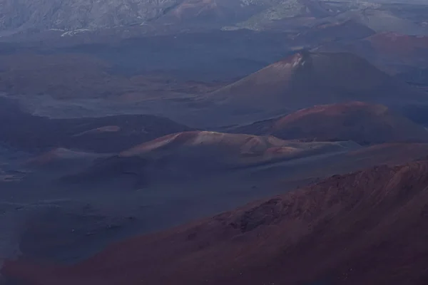 Panoramic top view from Haleakala volcano in Maui, Hawai — стоковое фото