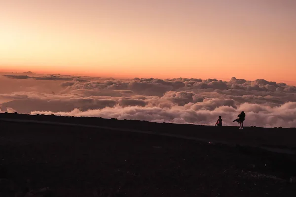Panoramic top view from Haleakala volcano in Maui, Hawai — Stockfoto