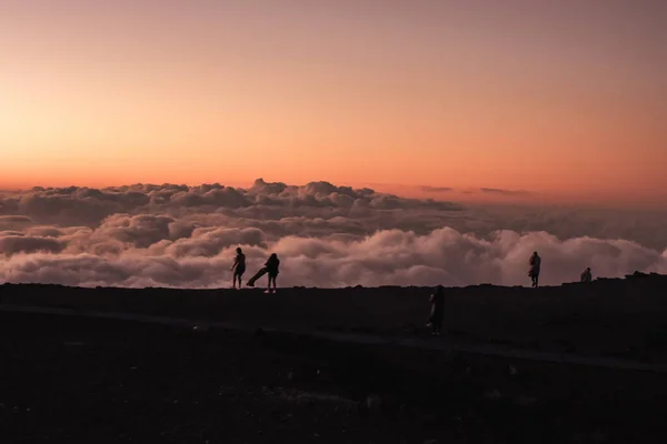 Panoramiczny widok z góry wulkanu Haleakala na Maui, Hawaje — Zdjęcie stockowe