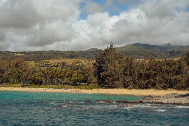 Batı kıyısındaki manzara sahili, Maui, Hawaii 2022, Ocak. 