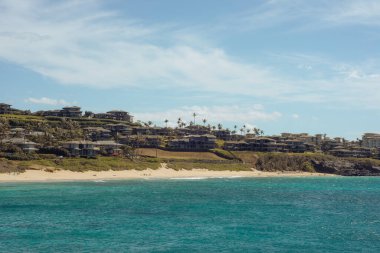 Batı kıyısındaki manzara sahili, Maui, Hawaii 2022, Ocak. 