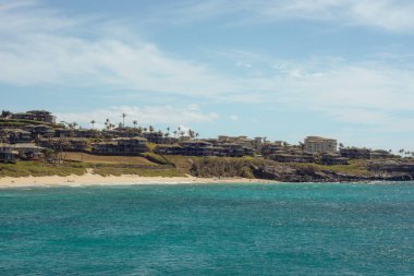 Batı kıyısındaki manzara sahili, Maui, Hawaii 2022, Ocak. 