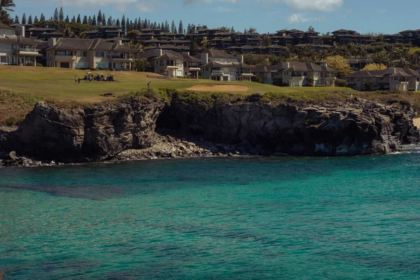Landschaftsstrand an der Westküste, Maui, Hawai 2022, Januar. — Stockfoto