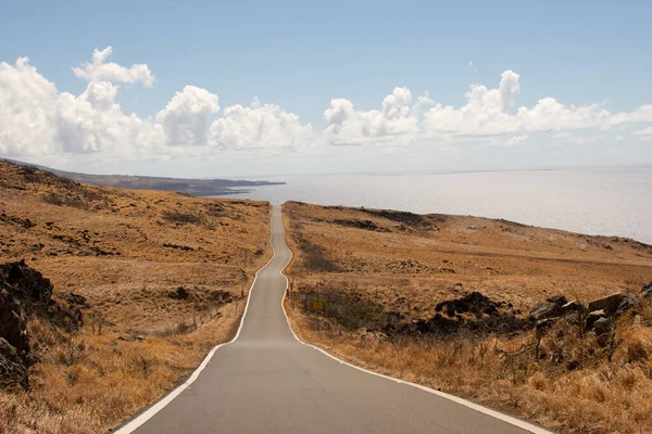 Kaupo, Maui, Hawai 'deki kumsalda sonu olan uzun çöl yolu..