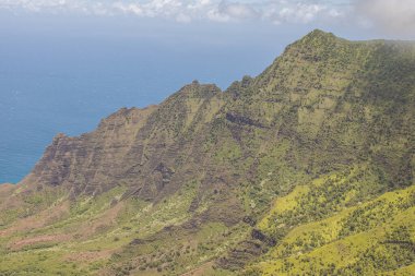Hawaii, Kauai 'deki Napili Vadisi' nden panoramik manzara