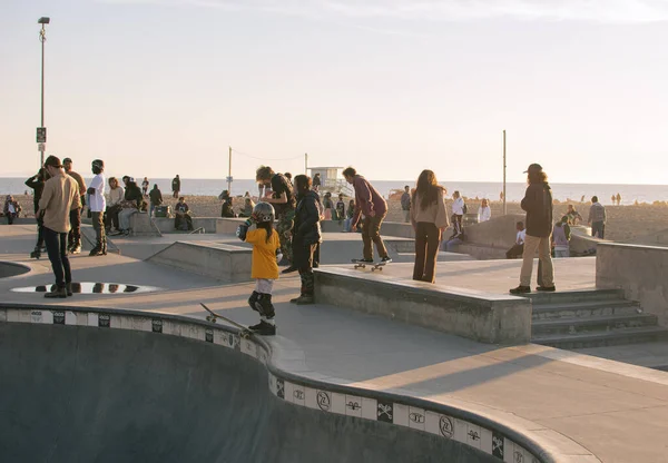 Street Photography Venice Beach Skatepark Los Angeles Kalifornia Stany Zjednoczone — Zdjęcie stockowe
