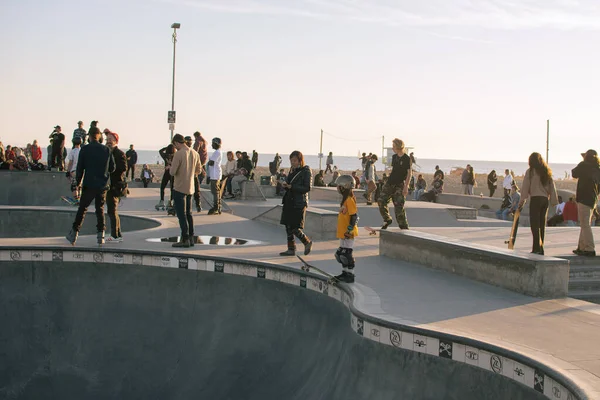 Street Photography Venice Beach Skatepark Los Angeles California Usa 2022 — Stock fotografie