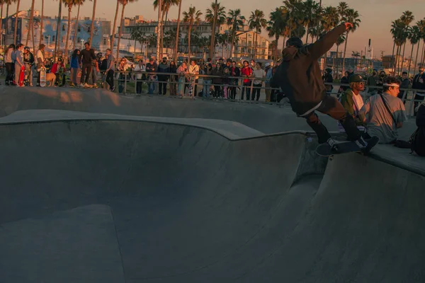 Straßenfotografie Vom Venice Beach Skatepark Los Angeles Kalifornien Vereinigte Staaten — Stockfoto