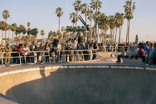 Street Photography Venice Beach Skatepark Los Angeles Califórnia Estados Unidos — Fotografia de Stock