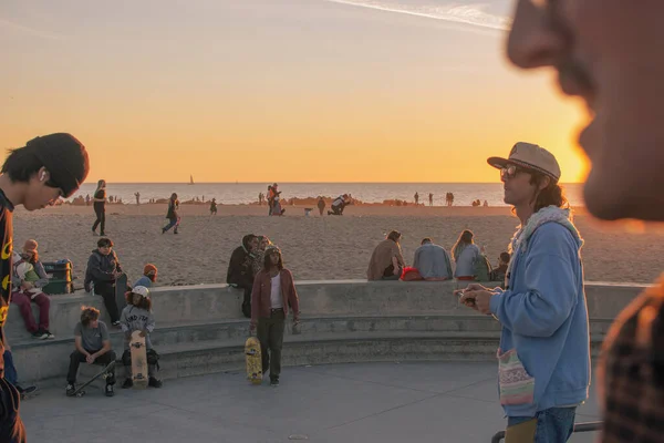 Street Photography Venice Beach Skatepark Los Angeles California Usa 2022 — Stock fotografie