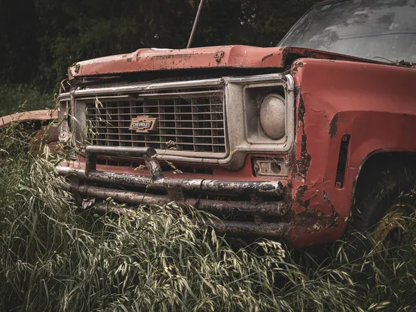 Antigua Camioneta Abandonada Campo — Foto de Stock