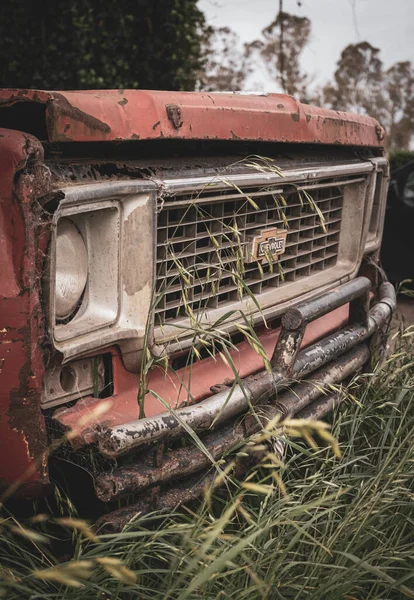 Old Abandoned Pickup Truck Field — Stock Photo, Image